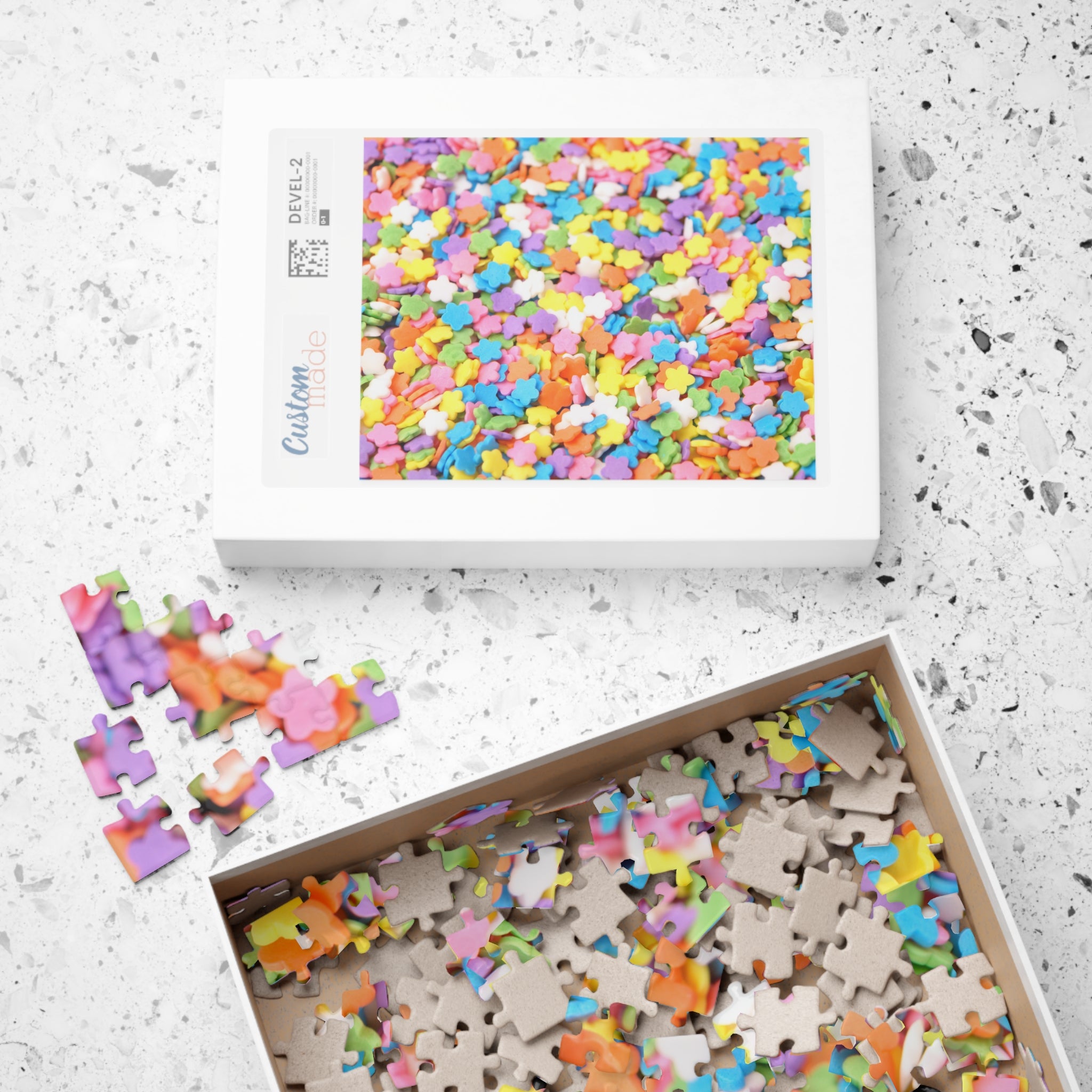 Candy Sprinkles Stars Pastel Spring Jigsaw Puzzle Food Dessert