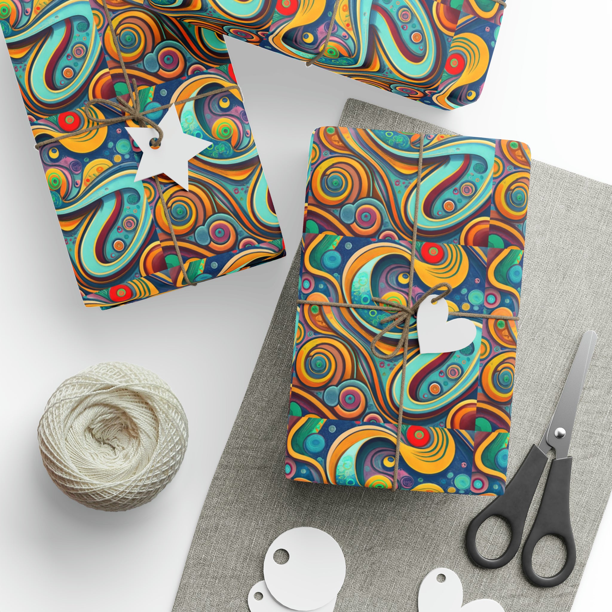 Art Deco - Swirls | Wrapping Paper Birthday Gift Holiday