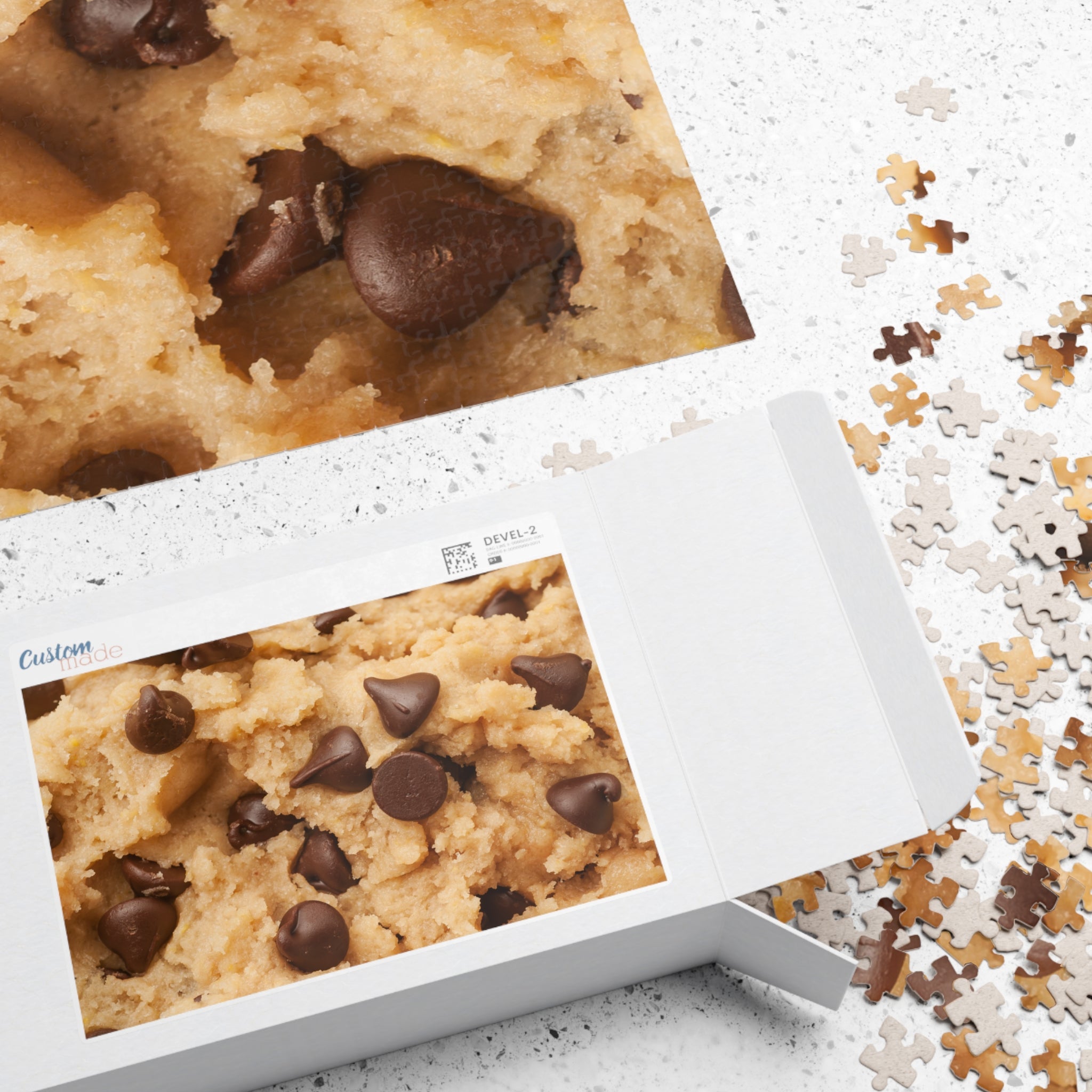 Chocolate Chip Cookie Dough Jigsaw Puzzle Food Dessert