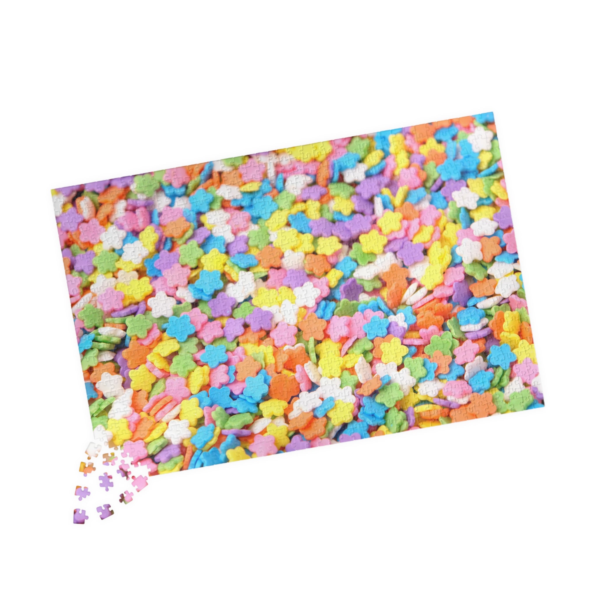 Candy Sprinkles Stars Pastel Spring Jigsaw Puzzle Food Dessert