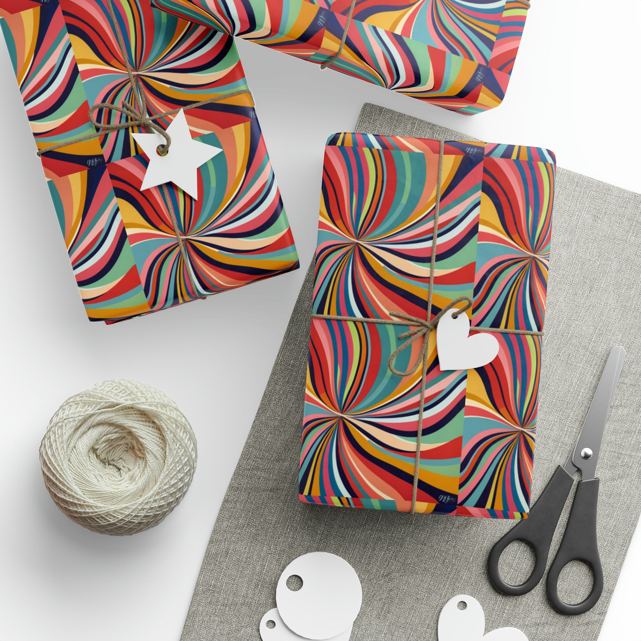 Art Deco - Twirl | Wrapping Paper Birthday Gift Holiday