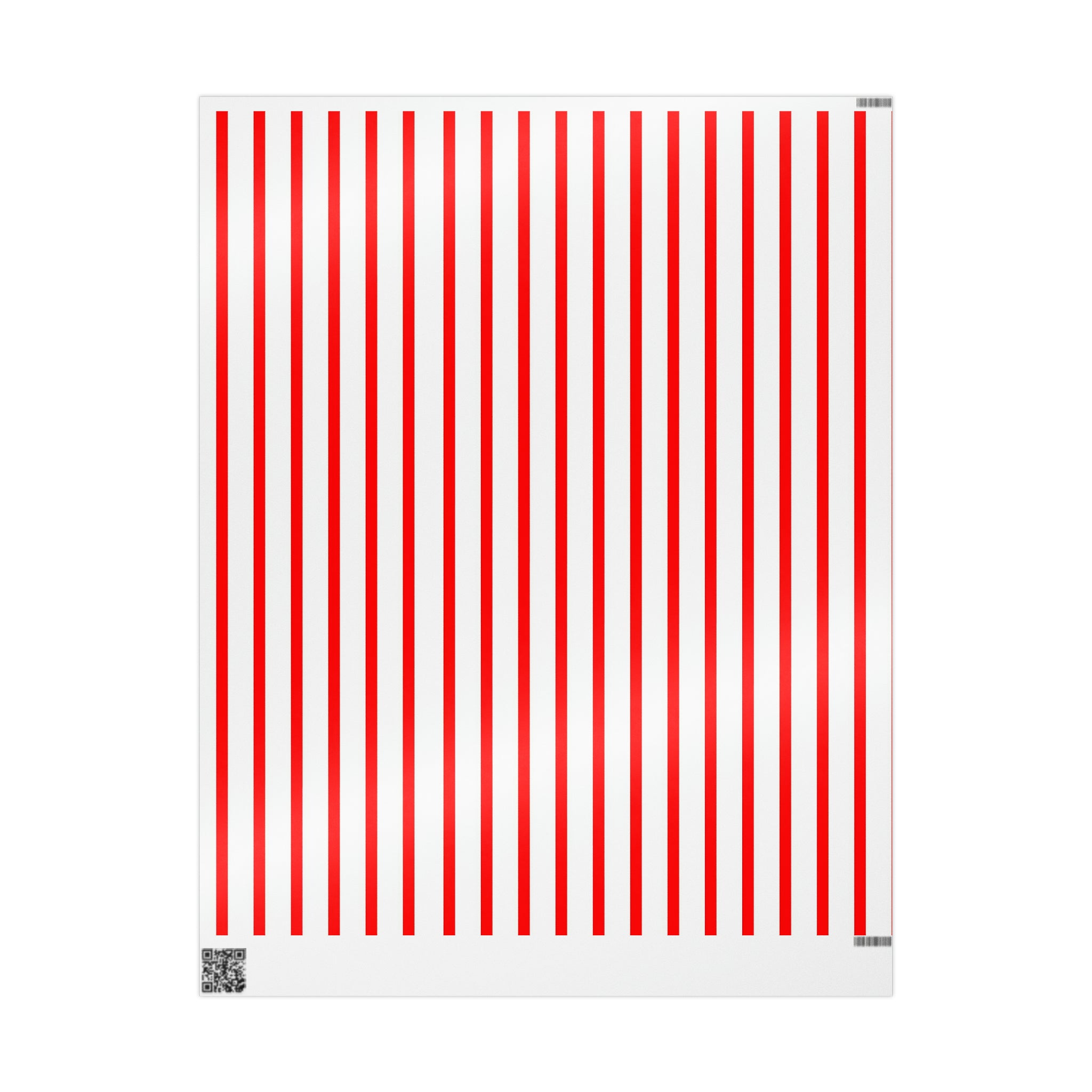 Red & White Stripes | Wrapping Paper Birthday Gift Holiday