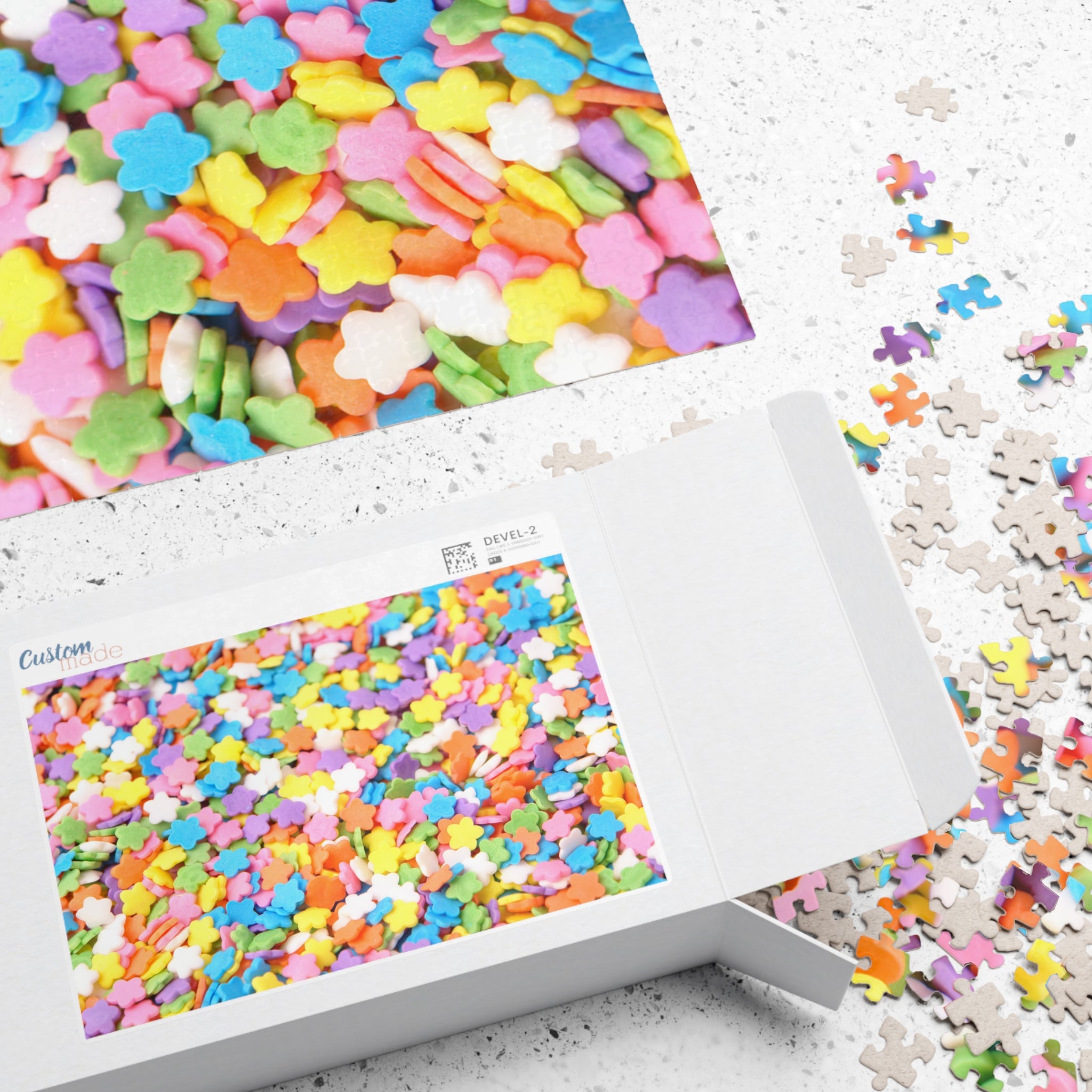 Candy Sprinkles Stars Pastel Spring Jigsaw Puzzle Food Dessert