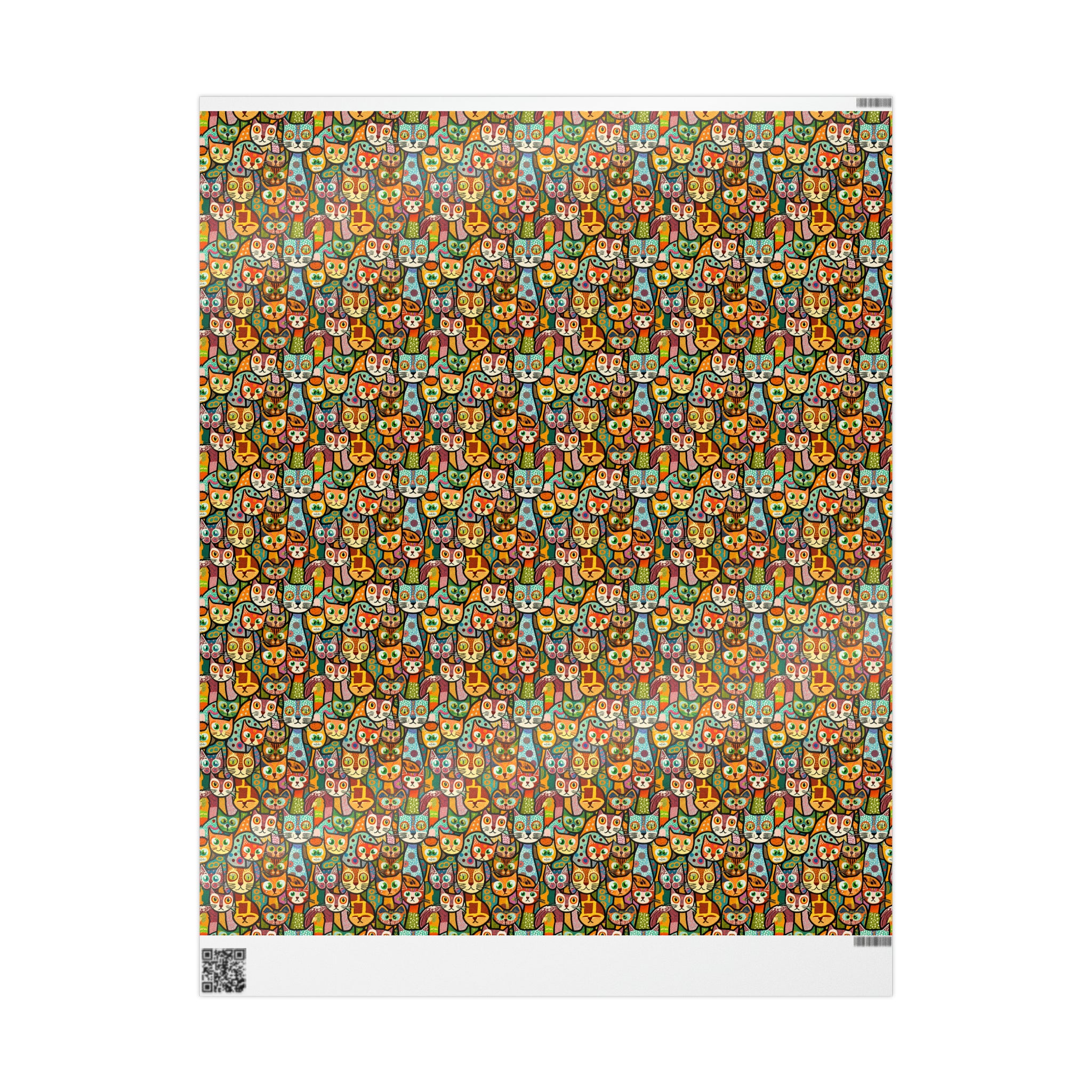 Art Deco - Cats | Wrapping Paper Birthday Gift Holiday