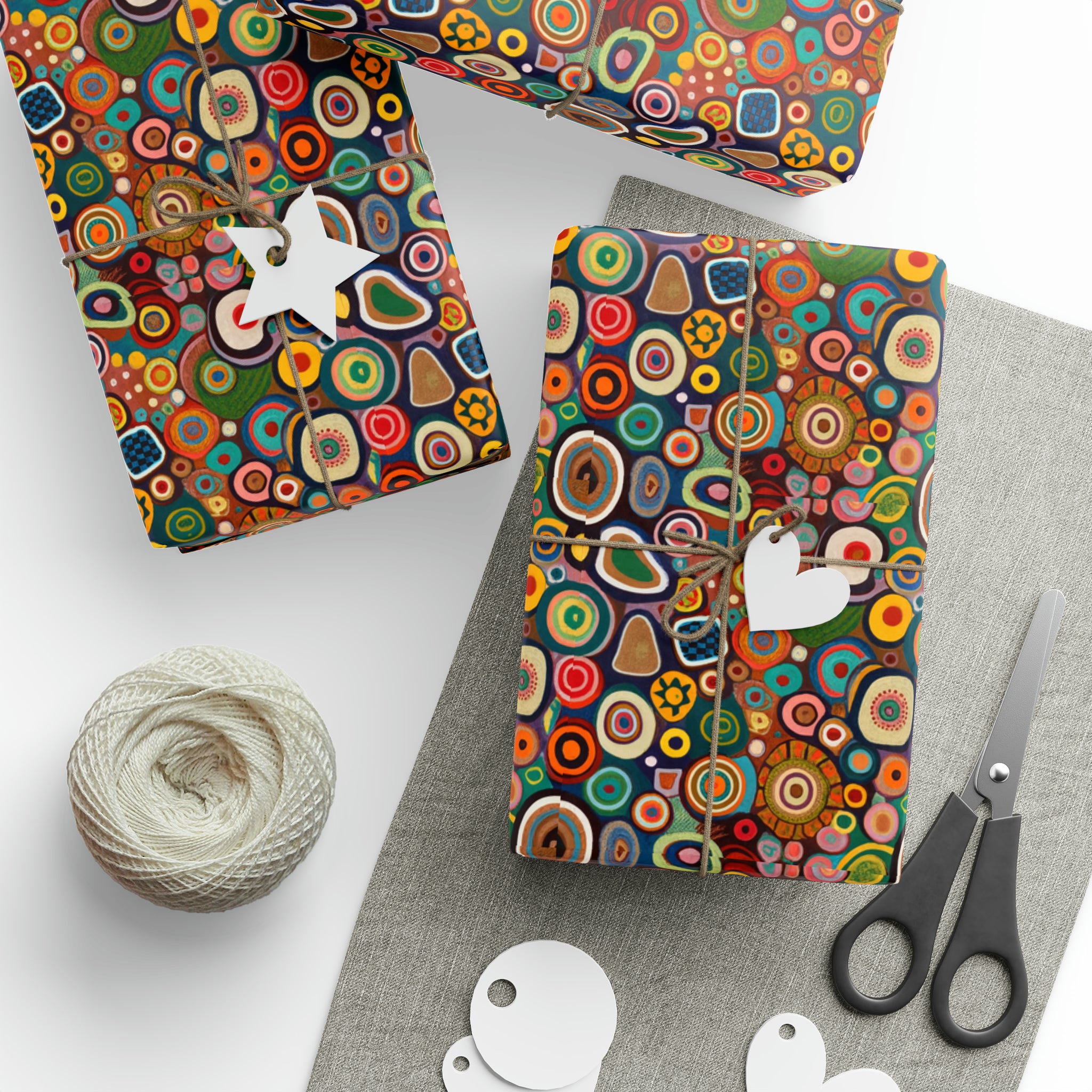 Art Deco - Circles | Wrapping Paper Birthday Gift Holiday