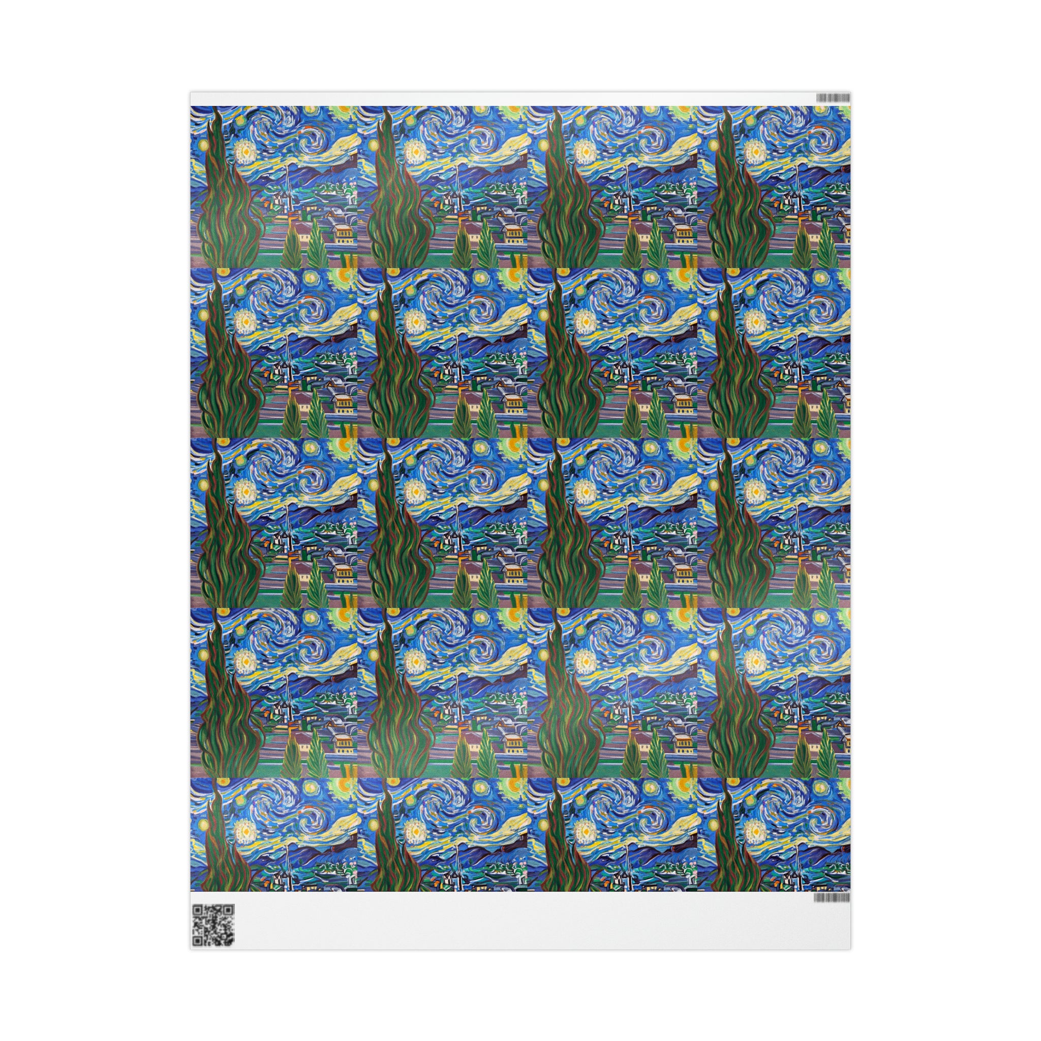 Art Deco - Starry Nights | Wrapping Paper Birthday Gift Holiday