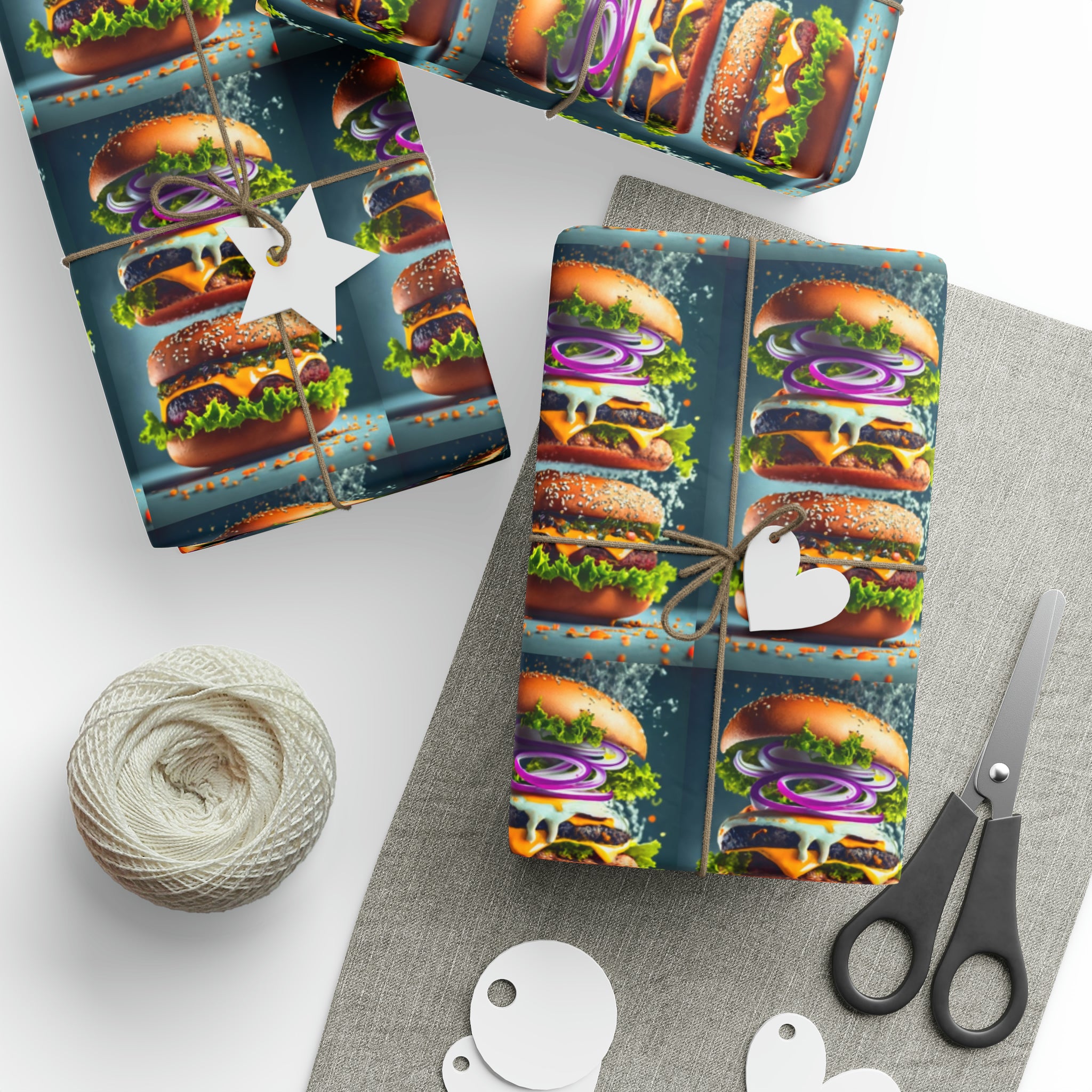 Hamburger | Wrapping Paper Birthday Gift Holiday