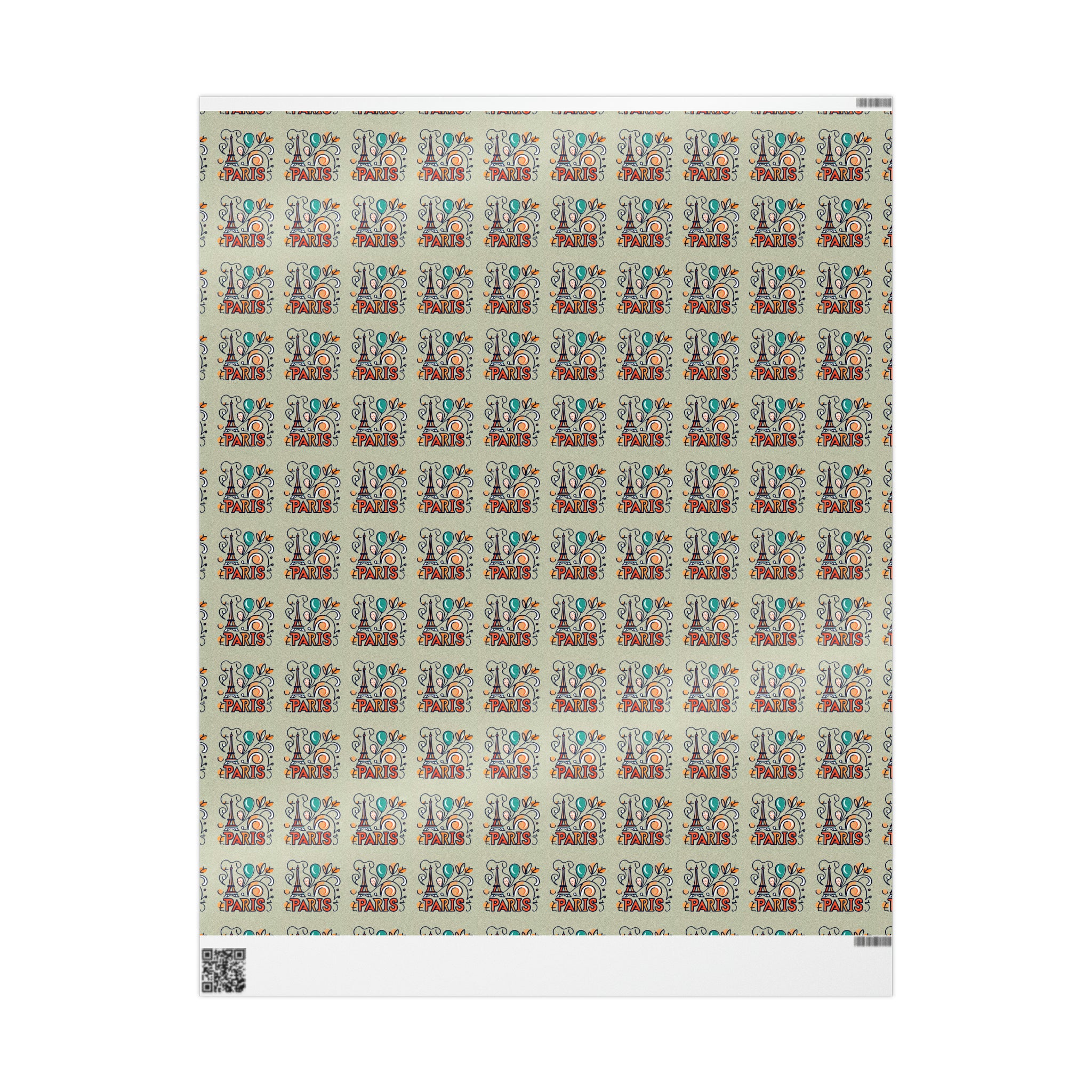 Travel in Paris | Wrapping Paper Birthday Gift Holiday