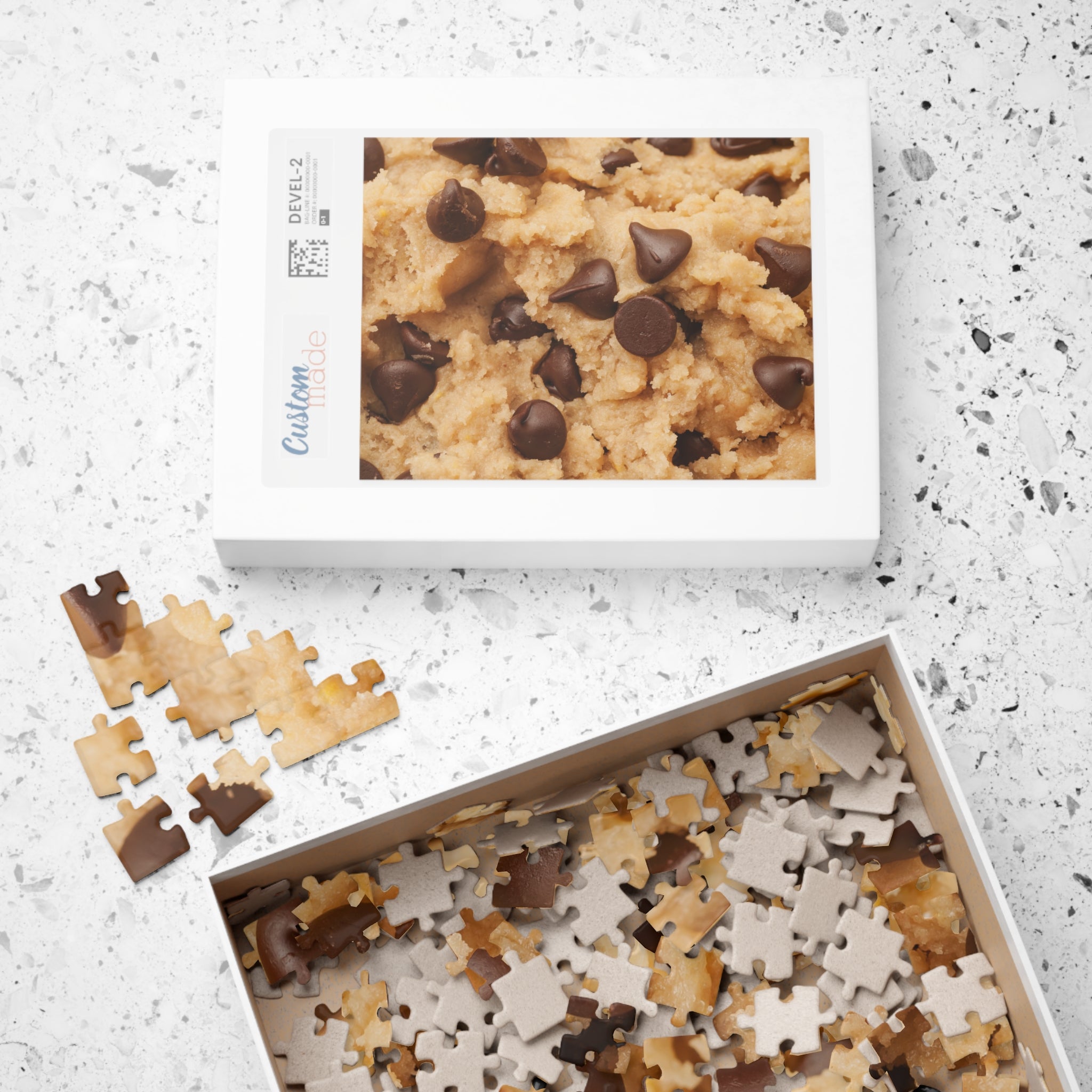 Chocolate Chip Cookie Dough Jigsaw Puzzle Food Dessert