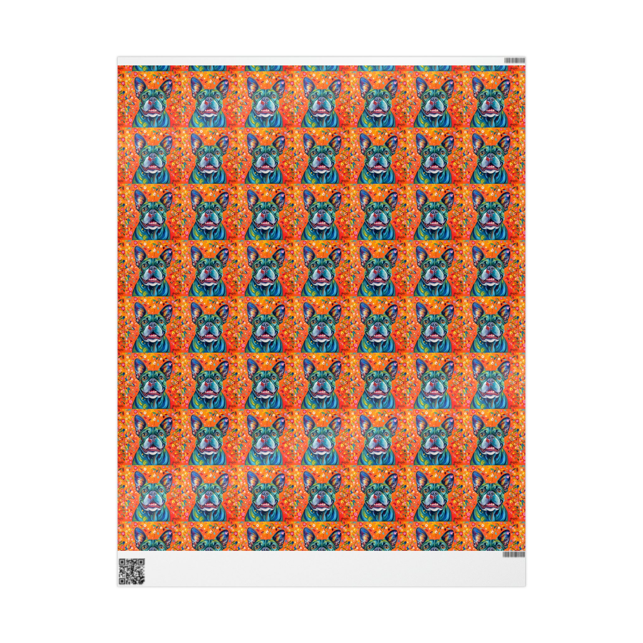 Art Deco - Frenchie | Wrapping Paper Birthday Gift Holiday