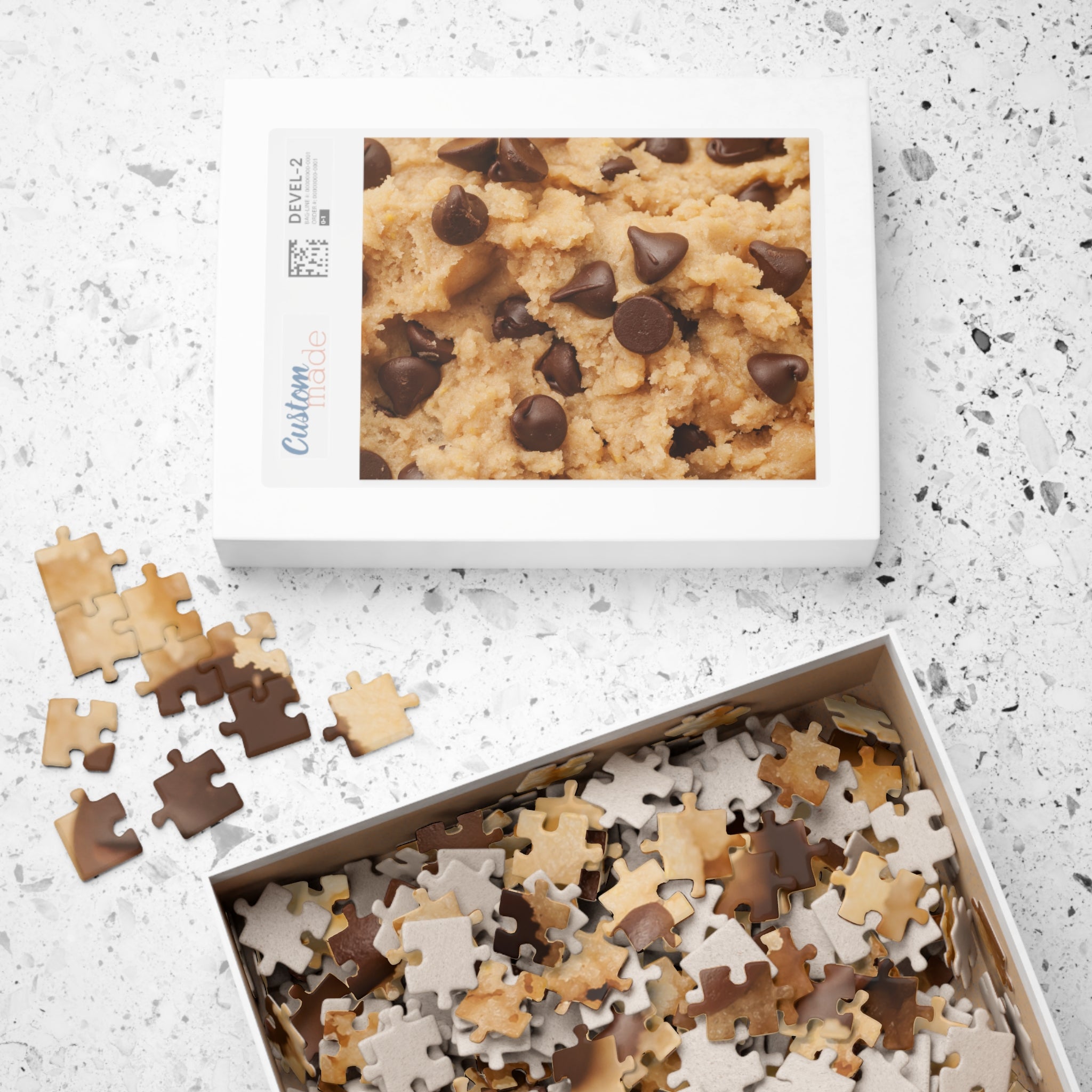 Chocolate Chip Cookie Dough Jigsaw Puzzle Food Dessert