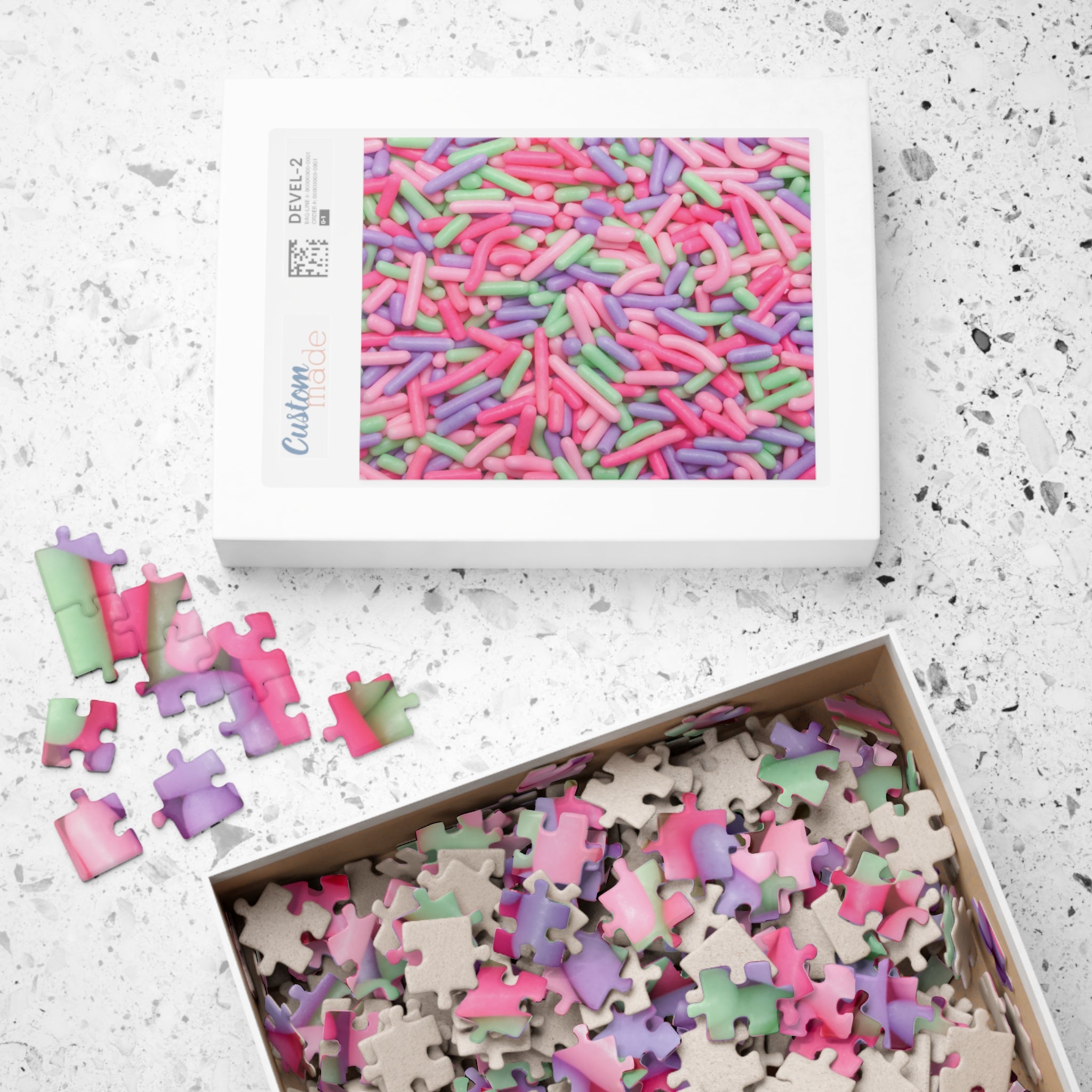 Candy Sprinkles Pastel Spring Easter Bunny Jigsaw Puzzle Food Dessert